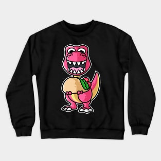 Dinosaur Tyrannosaurus Taco Kawaii Neko Anime Mexican food product Crewneck Sweatshirt